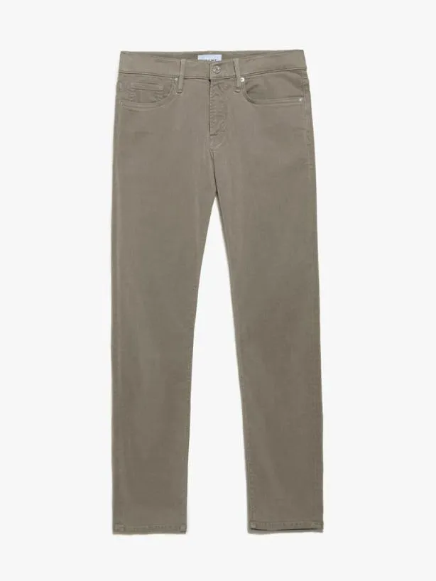 Frame L039Homme Slim Brushed Twill In Shadow Beige Shadow Beige Men Pants and Shorts Frame L039Homme Slim Brushed Twill In Shadow Beige Shadow Beige Men Pants and Shorts