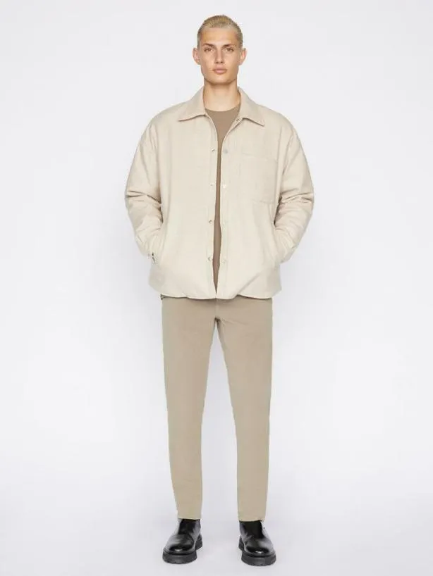 Frame L039Homme Slim Brushed Twill In Shadow Beige Shadow Beige Men Pants and Shorts Frame L039Homme Slim Brushed Twill In Shadow Beige Shadow Beige Men Pants and Shorts