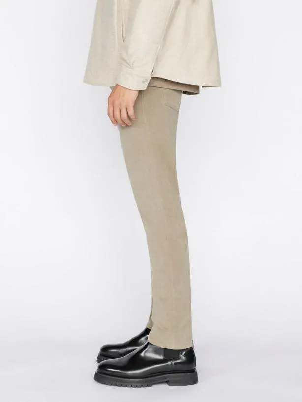 Frame L039Homme Slim Brushed Twill In Shadow Beige Shadow Beige Men Pants and Shorts Frame L039Homme Slim Brushed Twill In Shadow Beige Shadow Beige Men Pants and Shorts