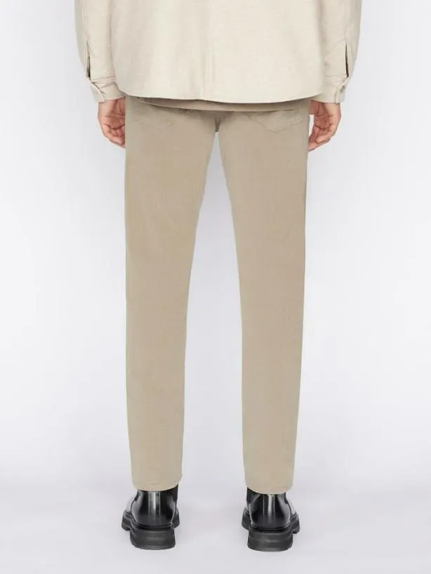 Frame L039Homme Slim Brushed Twill In Shadow Beige Shadow Beige Men Pants and Shorts Frame L039Homme Slim Brushed Twill In Shadow Beige Shadow Beige Men Pants and Shorts