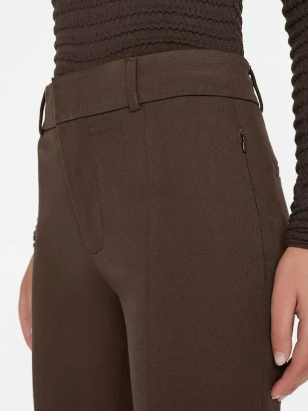Frame Le High Flare Split Trouser In Espresso Espresso Women Pants Frame Le High Flare Split Trouser In Espresso Espresso Women Pants