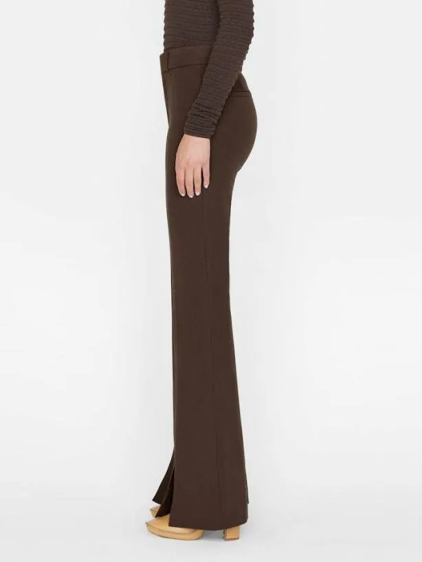 Frame Le High Flare Split Trouser In Espresso Espresso Women Pants Frame Le High Flare Split Trouser In Espresso Espresso Women Pants