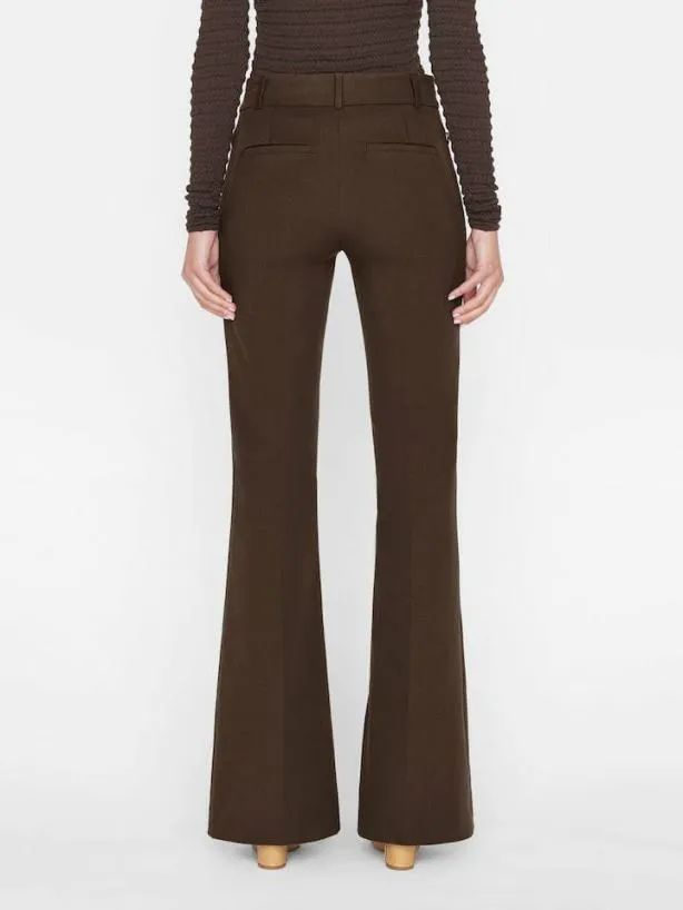 Frame Le High Flare Split Trouser In Espresso Espresso Women Pants Frame Le High Flare Split Trouser In Espresso Espresso Women Pants