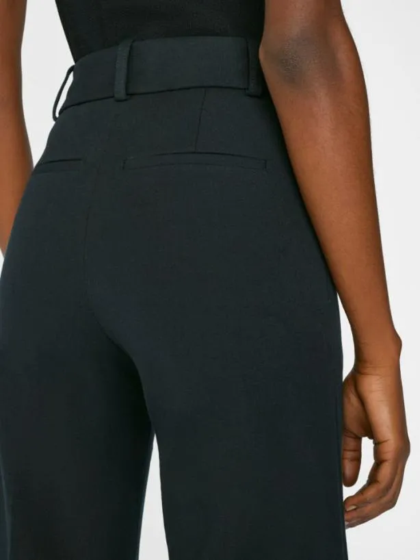 Frame Le Palazzo Trouser In Noir Noir Women Pants Frame Le Palazzo Trouser In Noir Noir Women Pants