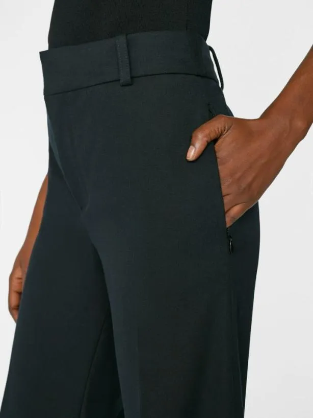 Frame Le Palazzo Trouser In Noir Noir Women Pants Frame Le Palazzo Trouser In Noir Noir Women Pants