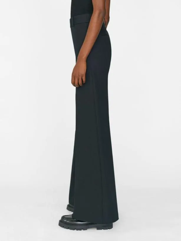Frame Le Palazzo Trouser In Noir Noir Women Pants Frame Le Palazzo Trouser In Noir Noir Women Pants