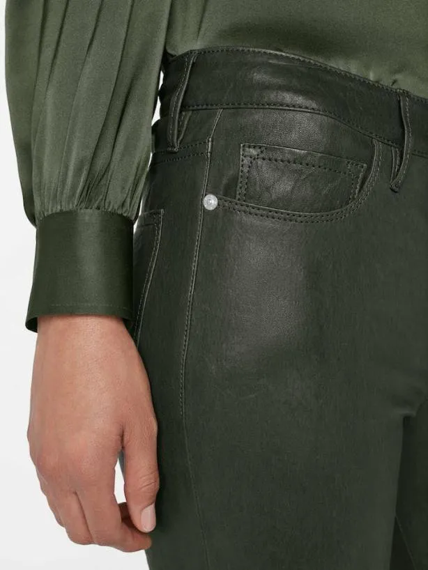 Frame Leather Le Crop Mini Boot In Surplus Surplus Women Leather and Suede Frame Leather Le Crop Mini Boot In Surplus Surplus Women Leather and Suede