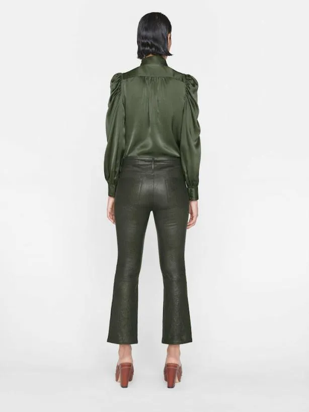 Frame Leather Le Crop Mini Boot In Surplus Surplus Women Leather and Suede Frame Leather Le Crop Mini Boot In Surplus Surplus Women Leather and Suede