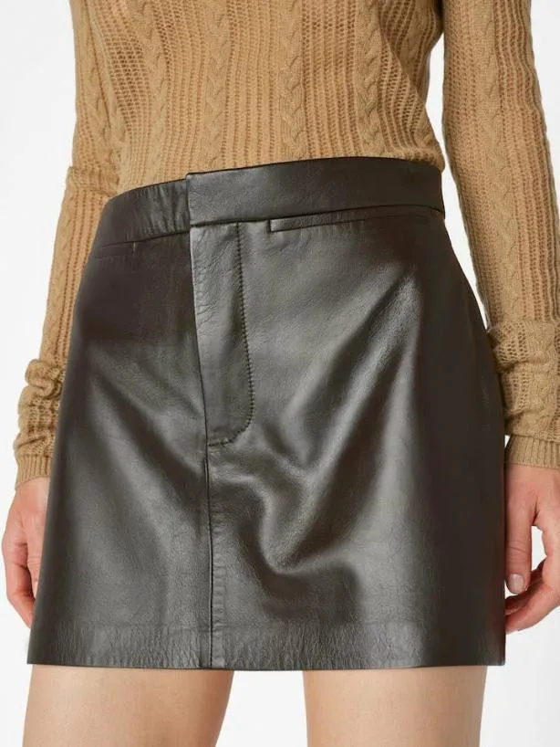 Frame Leather Mini Skirt In Espresso Espresso Women Skirts and Shorts Frame Leather Mini Skirt In Espresso Espresso Women Skirts and Shorts