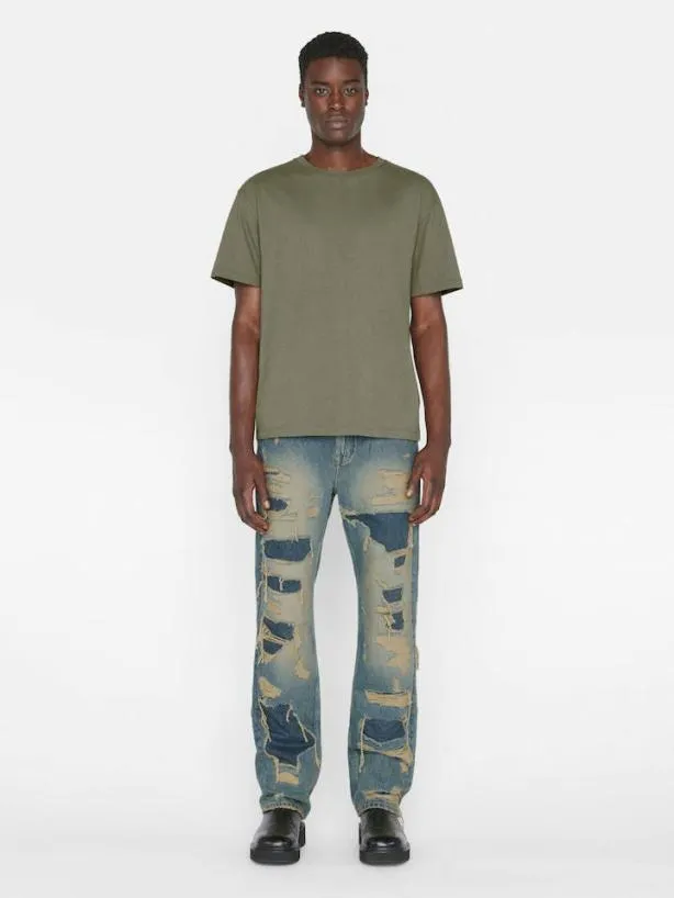 Frame Relaxed Vintage Washed Tee In Washed Khaki Green Washed Khaki Green Men Tees Frame Relaxed Vintage Washed Tee In Washed Khaki Green Washed Khaki Green Men Tees