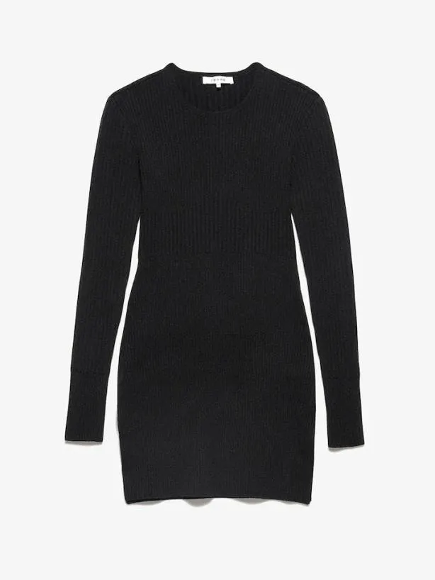 Frame Ribbed Cashmere Tunic In Noir Noir Women Sweaters Frame Ribbed Cashmere Tunic In Noir Noir Women Sweaters