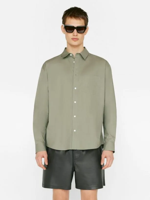 Frame Soft Cotton Long Sleeve Shirt In Desert Sage Desert Sage Men Shirts Frame Soft Cotton Long Sleeve Shirt In Desert Sage Desert Sage Men Shirts