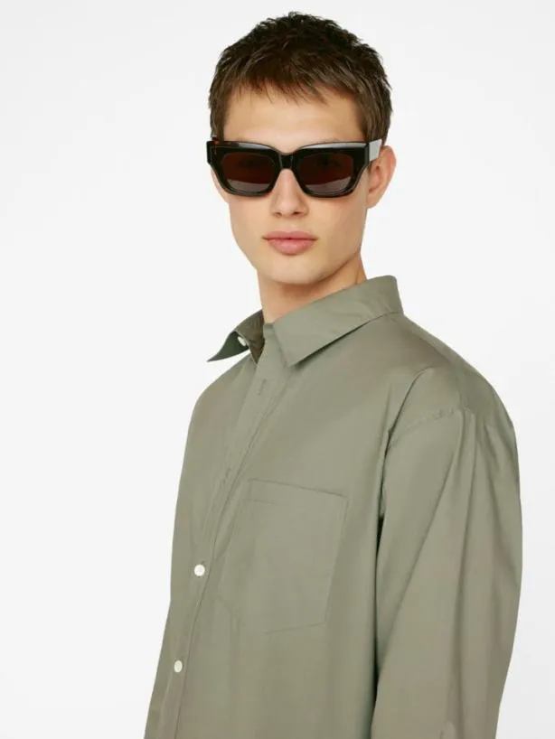 Frame Soft Cotton Long Sleeve Shirt In Desert Sage Desert Sage Men Shirts Frame Soft Cotton Long Sleeve Shirt In Desert Sage Desert Sage Men Shirts