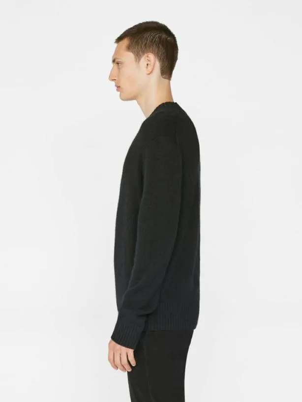 Frame The Cashmere Crewneck Sweater In Noir Noir Men Sweaters and Hoodies Frame The Cashmere Crewneck Sweater In Noir Noir Men Sweaters and Hoodies