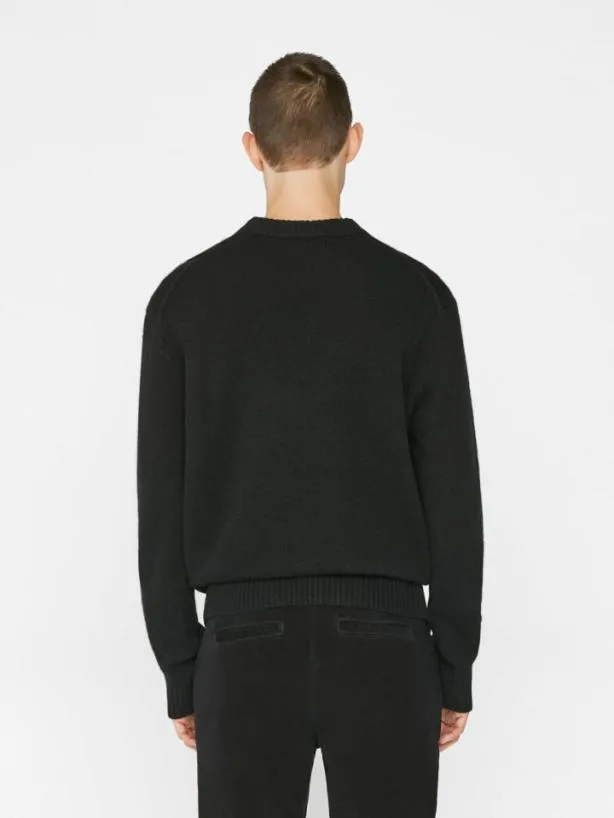 Frame The Cashmere Crewneck Sweater In Noir Noir Men Sweaters and Hoodies Frame The Cashmere Crewneck Sweater In Noir Noir Men Sweaters and Hoodies