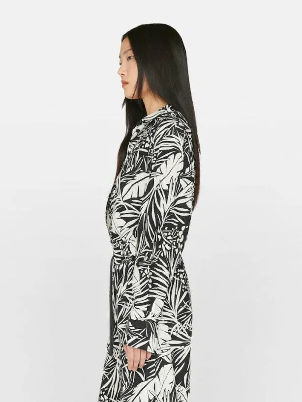 Frame The Oversized Shirt In Noir Multi Noir Multi Women Tops and Blouses Frame The Oversized Shirt In Noir Multi Noir Multi Women Tops and Blouses