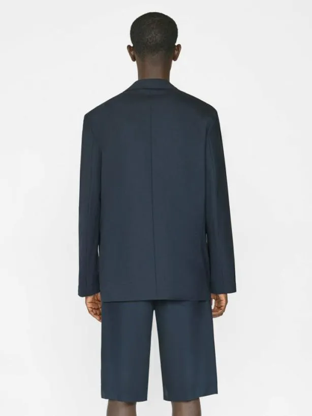 Frame Unstructured Wool Blazer In Dark Navy Dark Navy Men Jackets and Coats Frame Unstructured Wool Blazer In Dark Navy Dark Navy Men Jackets and Coats