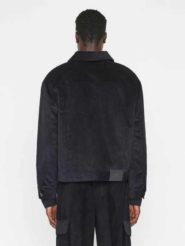 Frame Wide Wale Corduroy Trucker Jacket In Noir Noir Men Jackets and Coats Frame Wide Wale Corduroy Trucker Jacket In Noir Noir Men Jackets and Coats