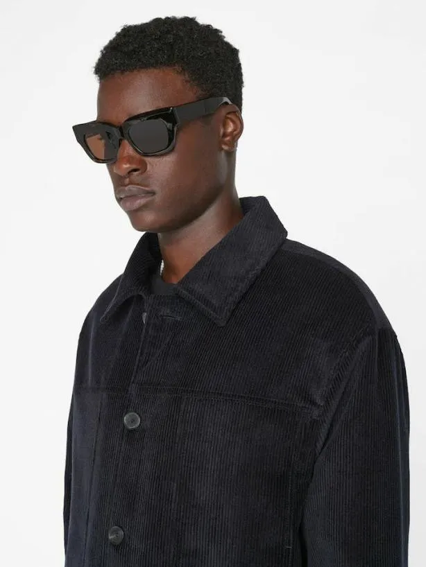 Frame Wide Wale Corduroy Trucker Jacket In Noir Noir Men Jackets and Coats Frame Wide Wale Corduroy Trucker Jacket In Noir Noir Men Jackets and Coats