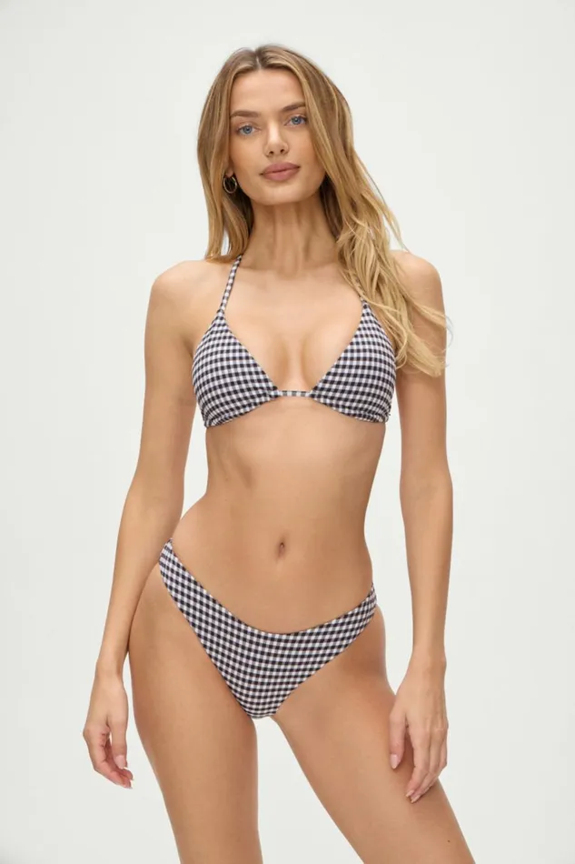 Frankies Bikinis Nick Skimpy Triangle Bikini Top Blackberry Gingham Women Bikinis Frankies Bikinis Nick Skimpy Triangle Bikini Top Blackberry Gingham Women Bikinis