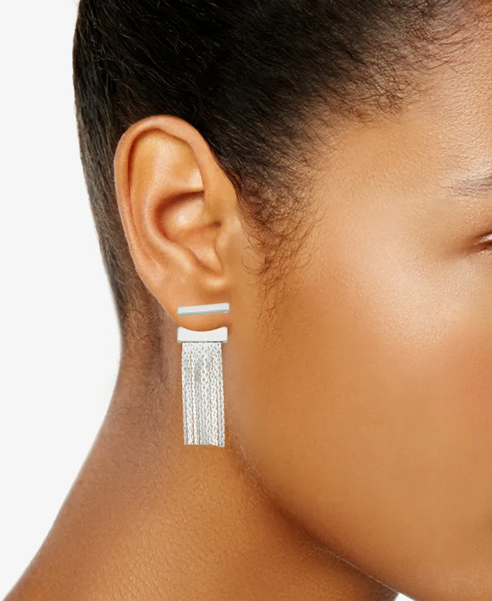 FRINGE EARRING Silver Women Nine West