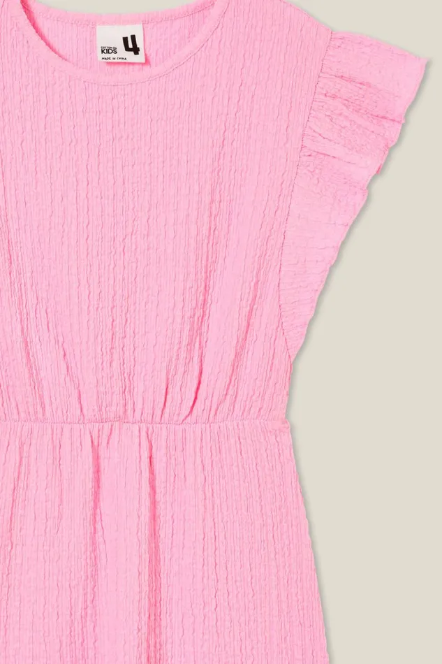 Girls Dresses Cotton On Sonia Short Sleeve Dress Cali Pink Girls Dresses Cotton On Sonia Short Sleeve Dress Cali Pink