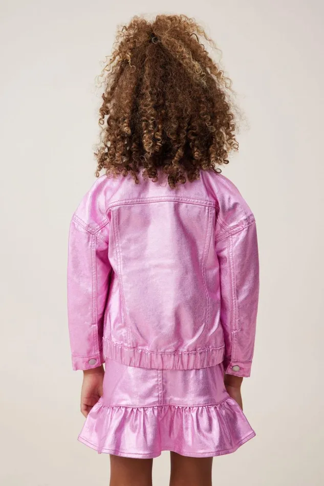Girls Jackets and Sweaters Cotton On Emmy Oversized Denim Jacket Pink Gerbera Girls Jackets and Sweaters Cotton On Emmy Oversized Denim Jacket Pink Gerbera