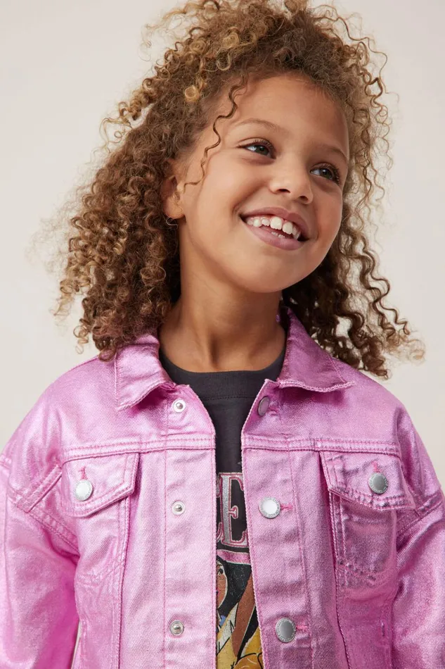 Girls Jackets and Sweaters Cotton On Emmy Oversized Denim Jacket Pink Gerbera Girls Jackets and Sweaters Cotton On Emmy Oversized Denim Jacket Pink Gerbera
