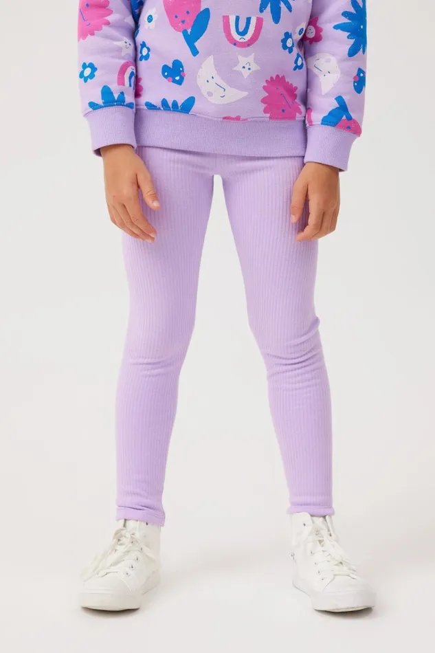 Girls Leggings Pants and Jeans Cotton On Huggie Tights Lilac Drop Rib Girls Leggings Pants and Jeans Cotton On Huggie Tights Lilac Drop Rib