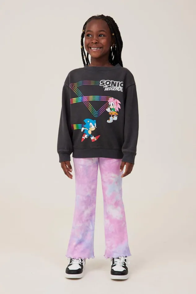 Girls Sweatshirts and Sweatpants Cotton On License Dusty Fleece Crew Neck Lcn Seg Sonic And Amyphantom Wash Girls Sweatshirts and Sweatpants Cotton On License Dusty Fleece Crew Neck Lcn Seg Sonic And Amyphantom Wash