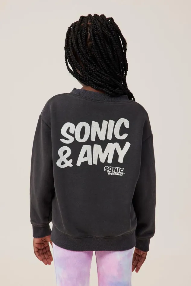 Girls Sweatshirts and Sweatpants Cotton On License Dusty Fleece Crew Neck Lcn Seg Sonic And Amyphantom Wash Girls Sweatshirts and Sweatpants Cotton On License Dusty Fleece Crew Neck Lcn Seg Sonic And Amyphantom Wash