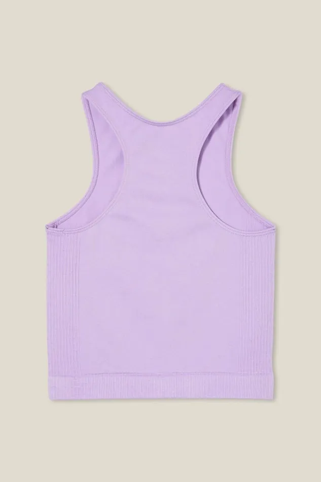 Girls Tops and TShirts Cotton On Kali Seamfree Tank Lilac Drop Girls Tops and TShirts Cotton On Kali Seamfree Tank Lilac Drop