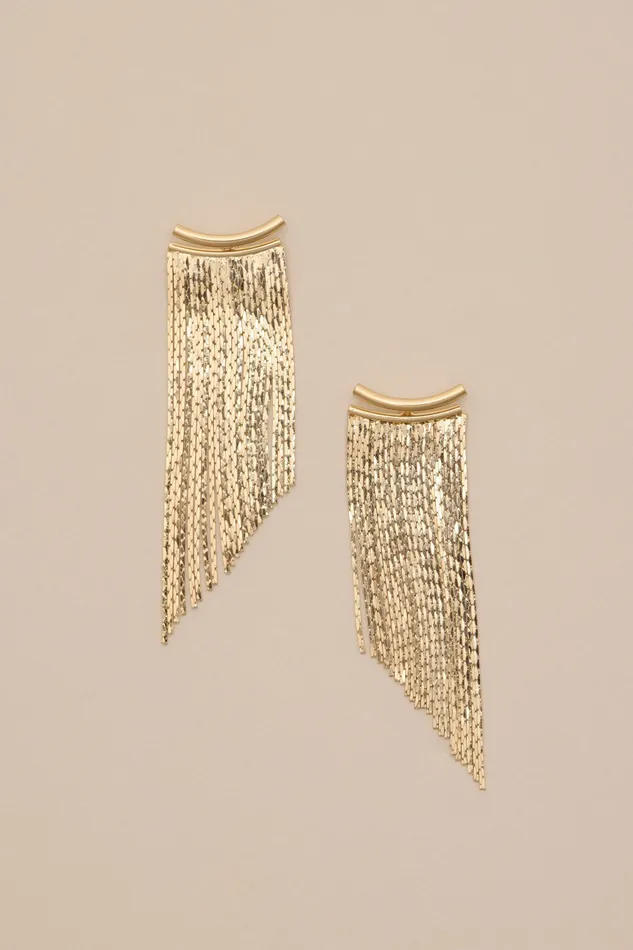 Gold Fringe Earring Gold Women Lucky Brand Jewelry