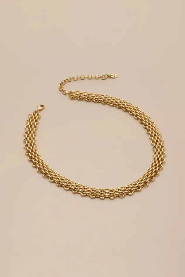 Gold Link Necklace Gold Women Lucky Brand Jewelry