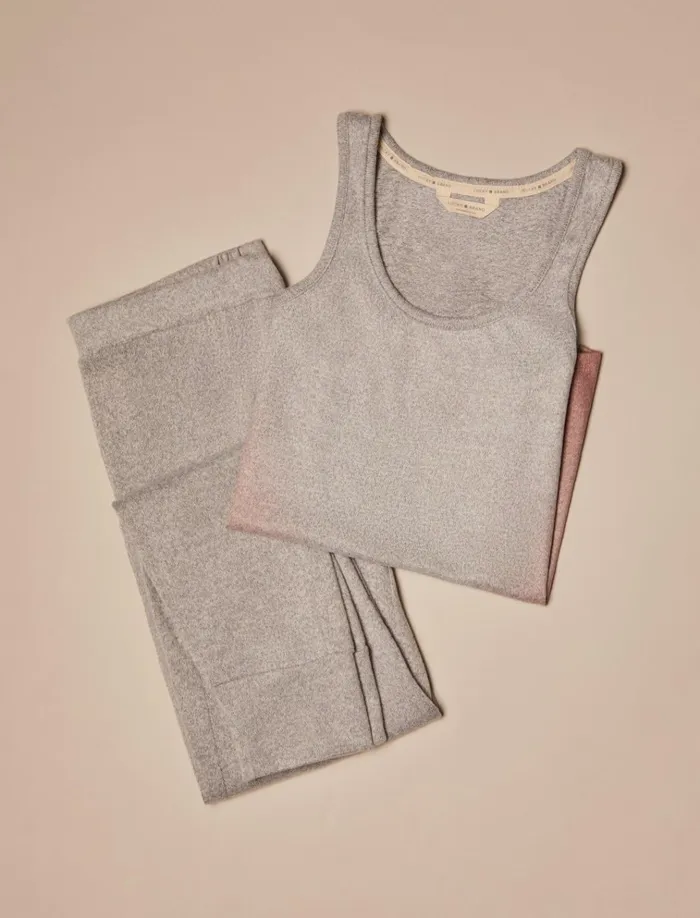 Hacci Chevron Dip Dye Tank Jogger S Coral Pink Women Lucky Brand Intimates and Sleepwear Hacci Chevron Dip Dye Tank Jogger S Coral Pink Women Lucky Brand Intimates and Sleepwear