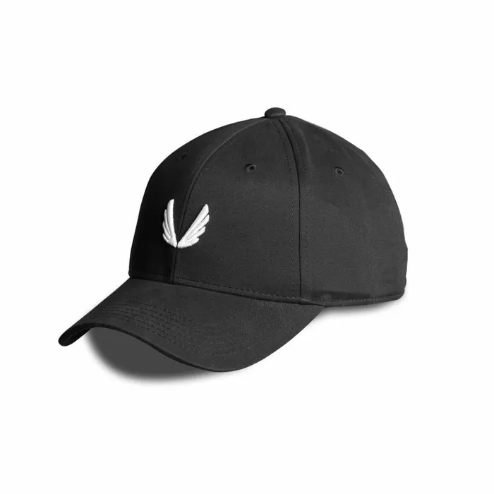 Hats and Headwear Men ASRV Sport Cap Wings Embroidered Logo Blackwhite