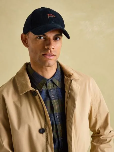 Hats Gloves and Scarves Men Joules Navy Corduroy Cap