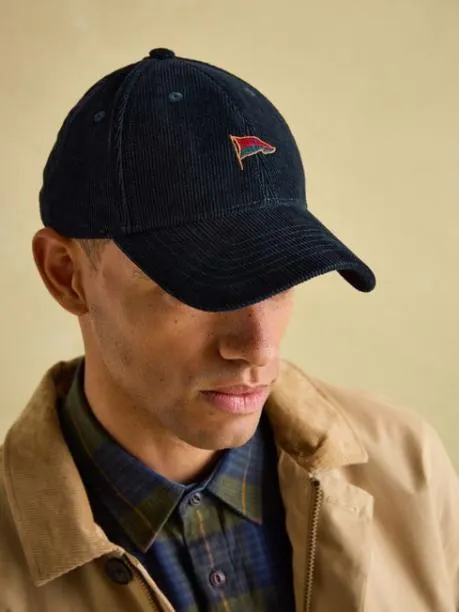Hats Gloves and Scarves Men Joules Navy Corduroy Cap