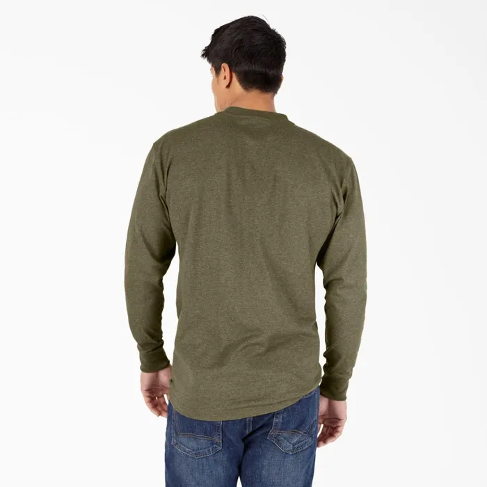 Heavyweight Heathered Long Sleeve Henley TShirt Military Green Heather Military Green Heather mld Men Dickies Long Sleeve Work Shirts Heavyweight Heathered Long Sleeve Henley TShirt Military Green Heather Military Green Heather mld Men Dickies Long Sleeve Work Shirts