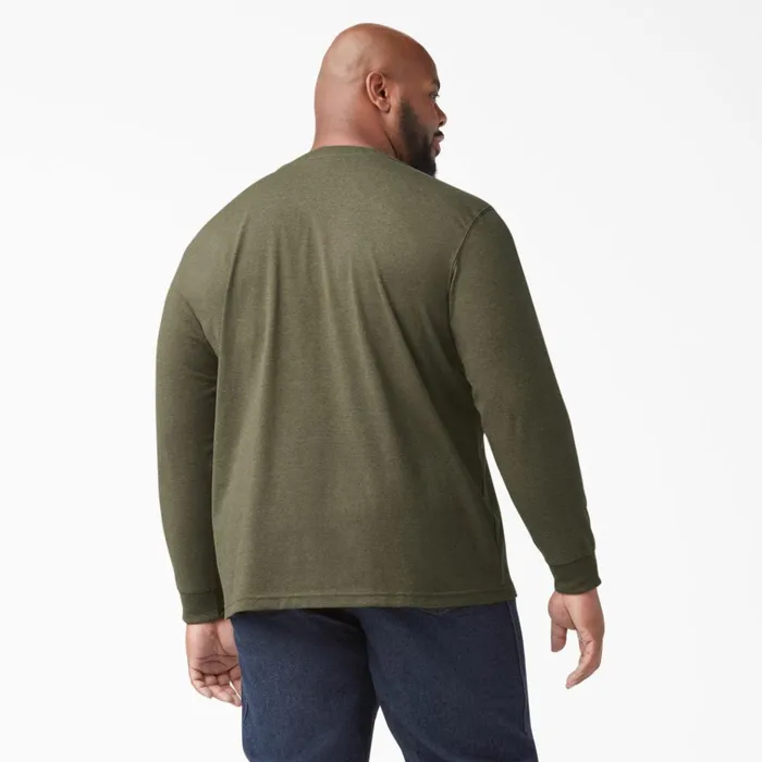 Heavyweight Heathered Long Sleeve Henley TShirt Military Green Heather Military Green Heather mld Men Dickies Long Sleeve Work Shirts Heavyweight Heathered Long Sleeve Henley TShirt Military Green Heather Military Green Heather mld Men Dickies Long Sleeve Work Shirts