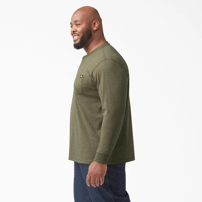 Heavyweight Heathered Long Sleeve Henley TShirt Military Green Heather Military Green Heather mld Men Dickies Long Sleeve Work Shirts Heavyweight Heathered Long Sleeve Henley TShirt Military Green Heather Military Green Heather mld Men Dickies Long Sleeve Work Shirts
