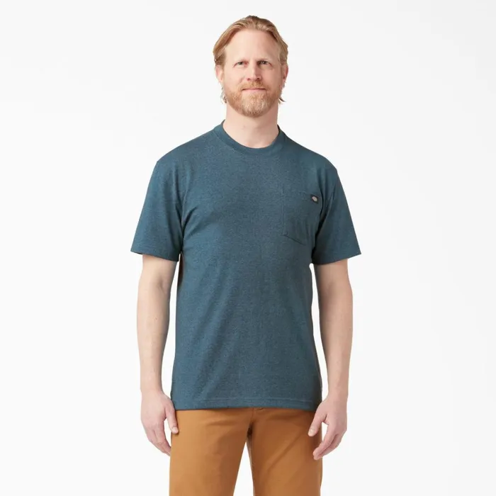 Heavyweight Heathered Short Sleeve Pocket TShirt Baltic Blue Baltic Blue bud Men Dickies TShirts Heavyweight Heathered Short Sleeve Pocket TShirt Baltic Blue Baltic Blue bud Men Dickies TShirts