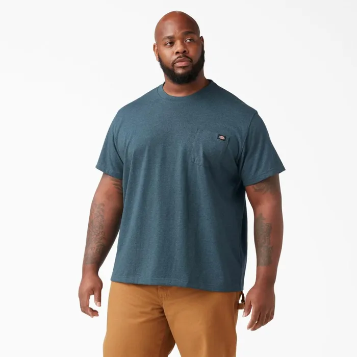 Heavyweight Heathered Short Sleeve Pocket TShirt Baltic Blue Baltic Blue bud Men Dickies TShirts Heavyweight Heathered Short Sleeve Pocket TShirt Baltic Blue Baltic Blue bud Men Dickies TShirts