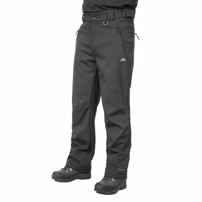 Hemic Water Resistant Softshell Trousers Black Men Trespass Walking Trousers Hemic Water Resistant Softshell Trousers Black Men Trespass Walking Trousers