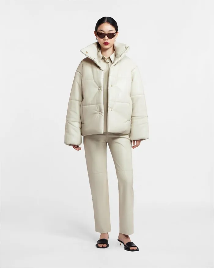 Hide Creme Women Nanushka Outerwear Hide Creme Women Nanushka Outerwear