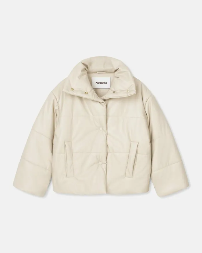 Hide Creme Women Nanushka Outerwear Hide Creme Women Nanushka Outerwear