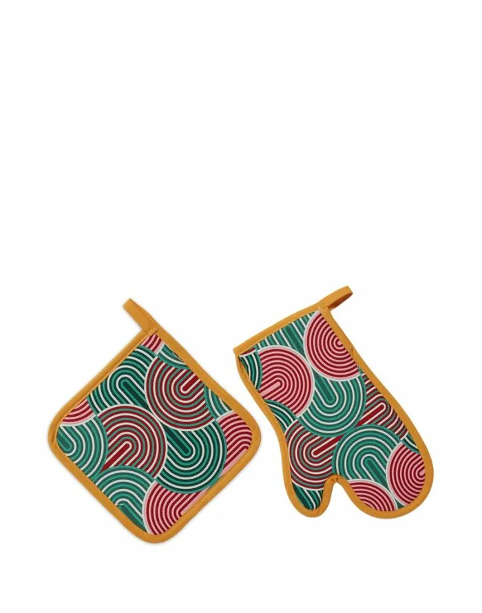 Homeware Kitchen Accessories La Double J Oven Glove and Pot Holder Slinky Verde Homeware Kitchen Accessories La Double J Oven Glove and Pot Holder Slinky Verde