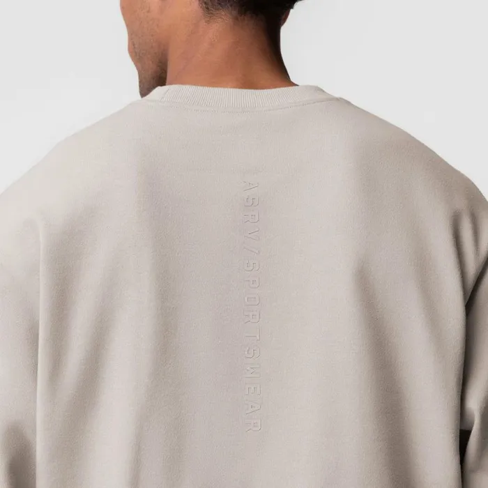 Hoodies and Sweatshirts Men ASRV Herringbone Terry Crewneck Chai