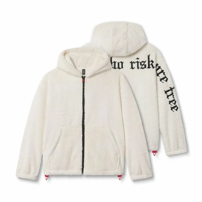 Hoodies and Sweatshirts Men ASRV Sherpa Recovery Full Zip Hoodie Ivory Creamblack Hoodies and Sweatshirts Men ASRV Sherpa Recovery Full Zip Hoodie Ivory Creamblack