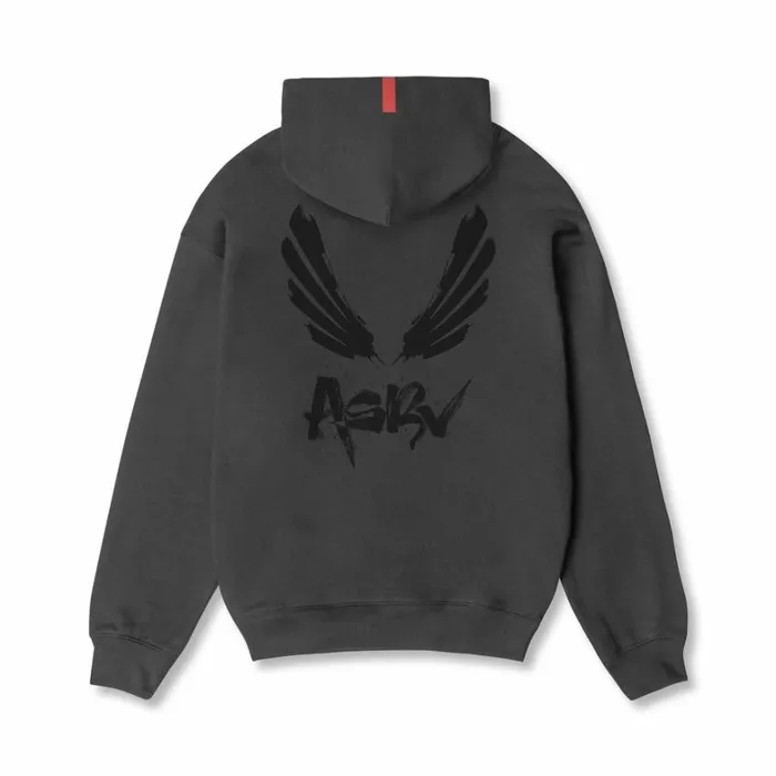 Hoodies and Sweatshirts Men ASRV TechTerry Zip Pocket Hoodie Space Greyblack 034brush Wingsasrv034 Hoodies and Sweatshirts Men ASRV TechTerry Zip Pocket Hoodie Space Greyblack 034brush Wingsasrv034